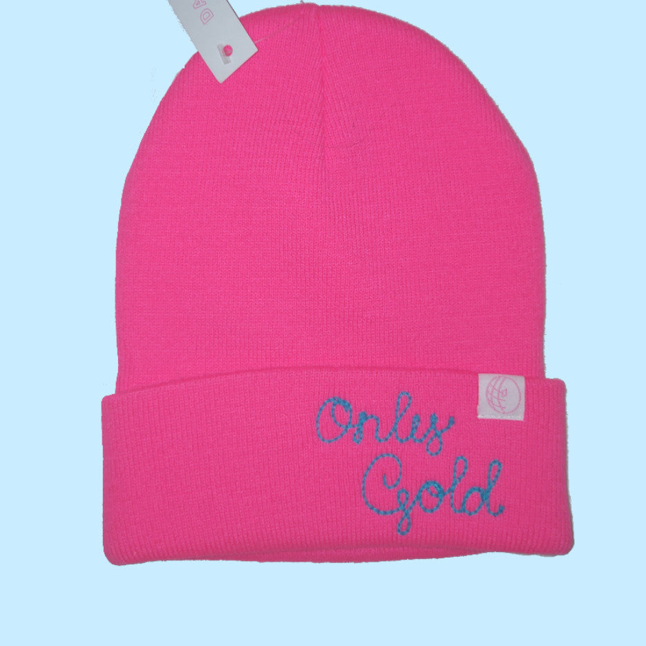 Embroidered beanie hats