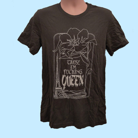 Fucking Queen shirt - olive grey-green