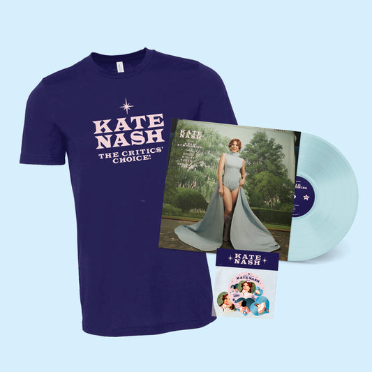 ‘9 Sad Symphonies’ LP  + Kate Nash T-Shirt + Sticker & Coaster Pack (PRE-ORDER)