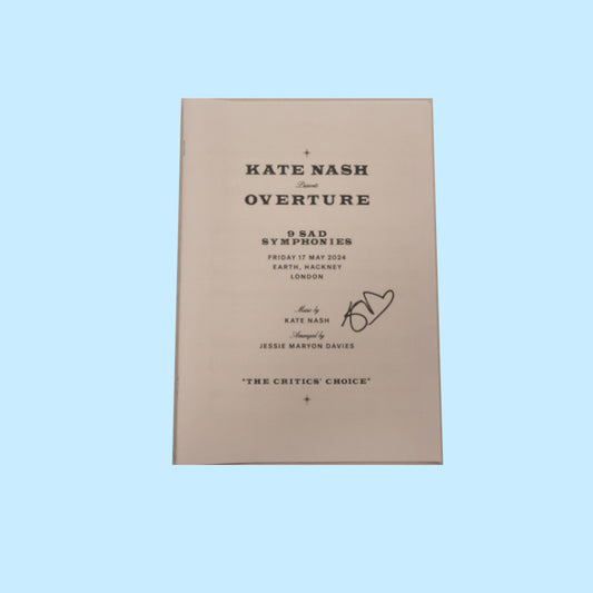 9 Sad Symphonies - signed overture score (LIMITED TO 20)