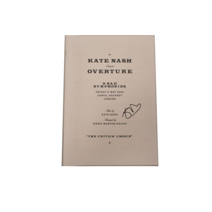 9 Sad Symphonies - signed overture score (LIMITED TO 20)