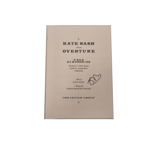 9 Sad Symphonies - signed overture score (LIMITED TO 20)