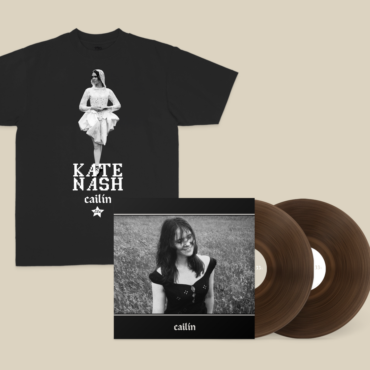 BUNDLE: Cailín exclusive oak vinyl + figure shirt (PRE-ORDER)